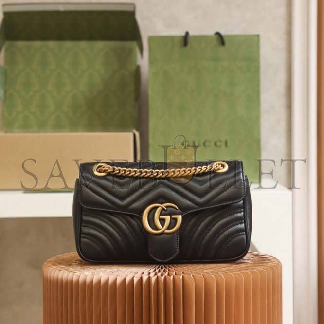 G*u*i  marmont small matelasse shoulder bag 443497 (26*14*7cm)